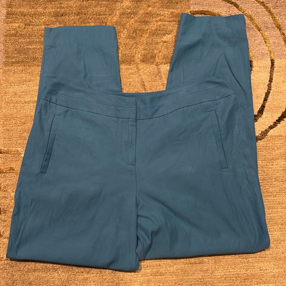 ~Pendleton~ Petite Silk/Cotton Blue Pants